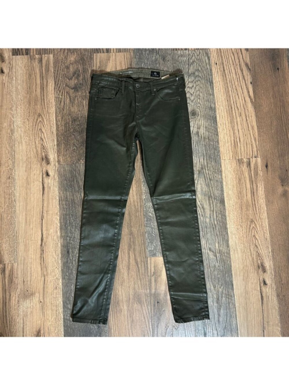 AG Jeans The Legging Ankle Super Skinny Ankle Pants Women's Size 27 Green NWOT! - Picture 2 of 5
